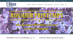 Desktop Screenshot of boutiquelemarcheur.ca
