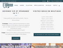 Tablet Screenshot of boutiquelemarcheur.ca